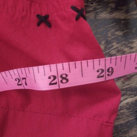 Bobbie Brooks Red Moose Stitching Long Sleeve Button Front Shirt Women's 26/28W - Picture 2 of 5